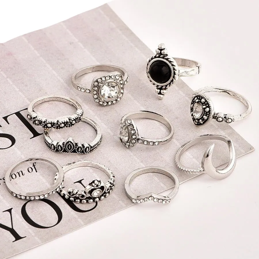 10 Piece Vintage Toe/Finger Ring Set