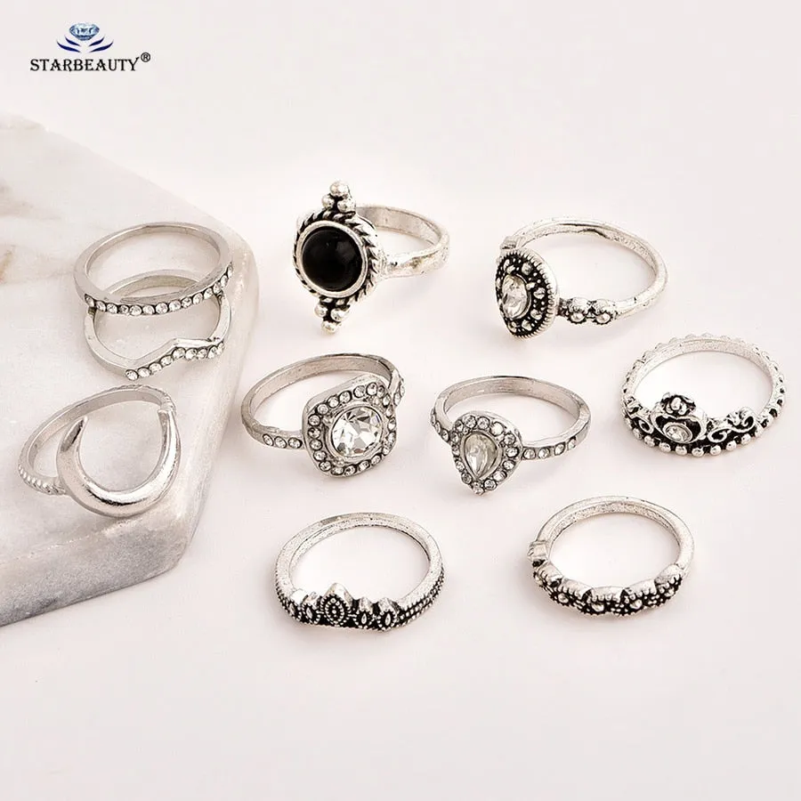 10 Piece Vintage Toe/Finger Ring Set