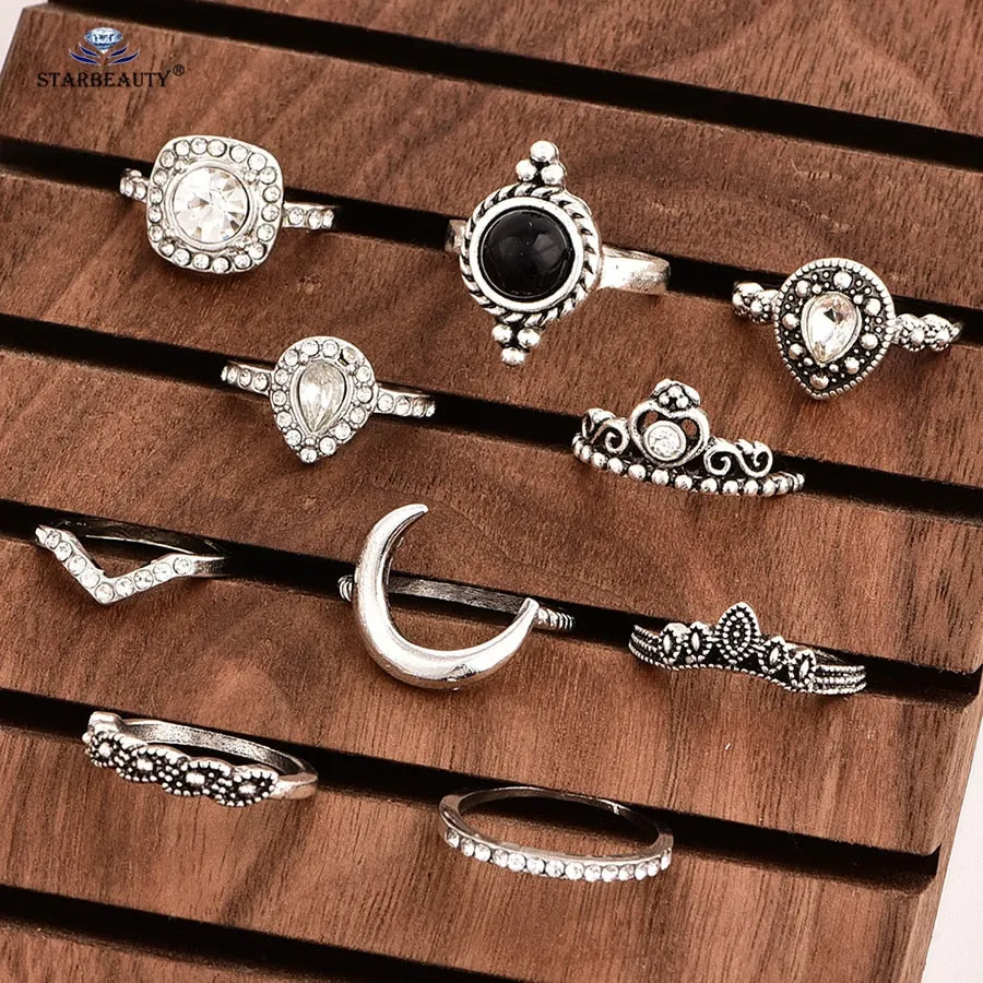10 Piece Vintage Toe/Finger Ring Set