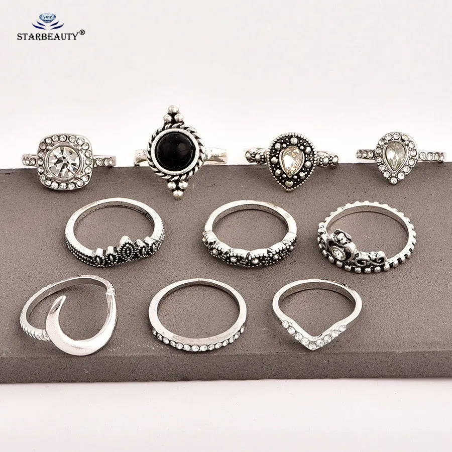 10 Piece Vintage Toe/Finger Ring Set