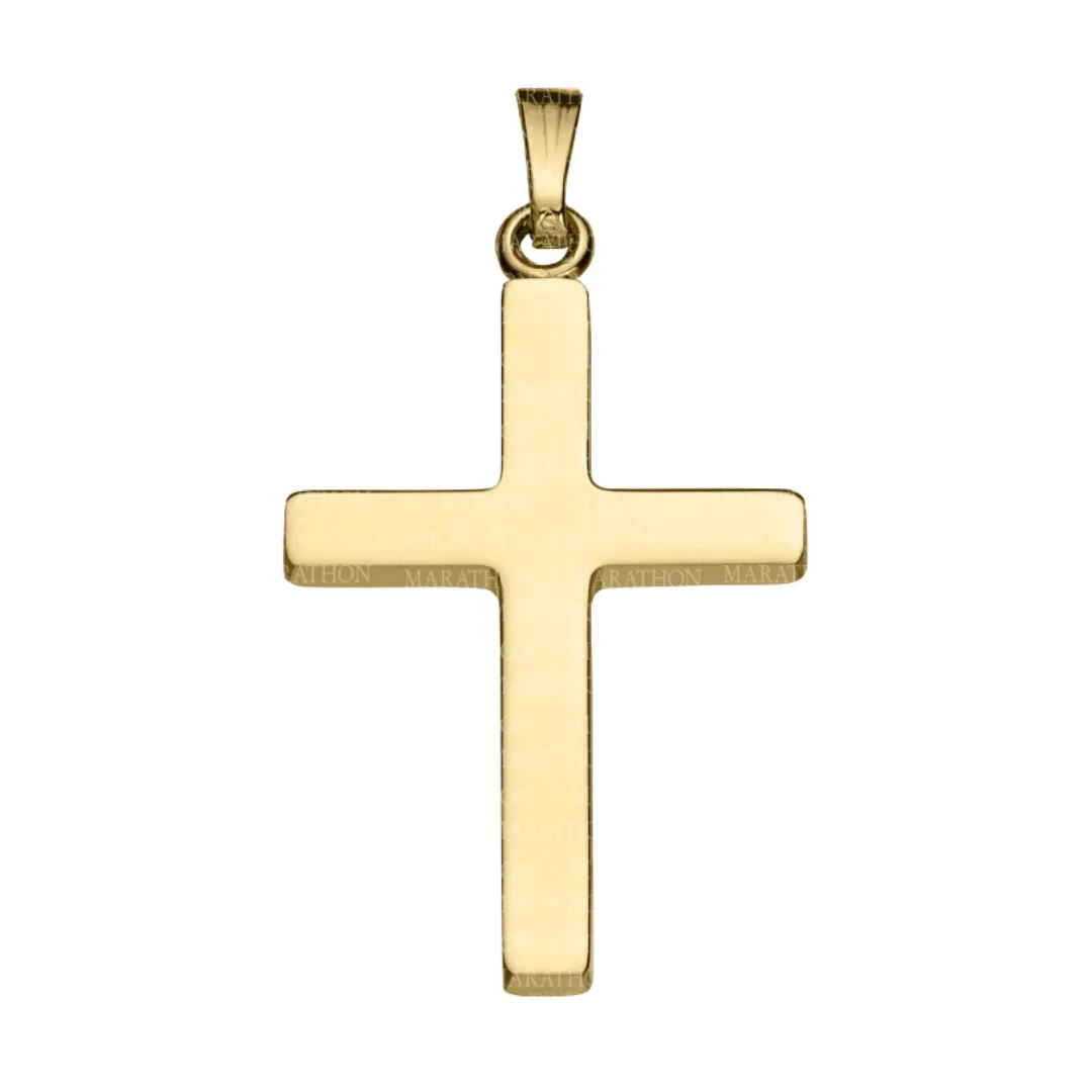 14K Gold Filled Plain Cross Necklace