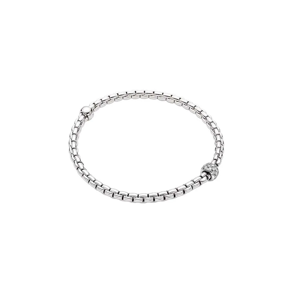 18k White Gold Pave Diamond Eka Flex'it Bracelet