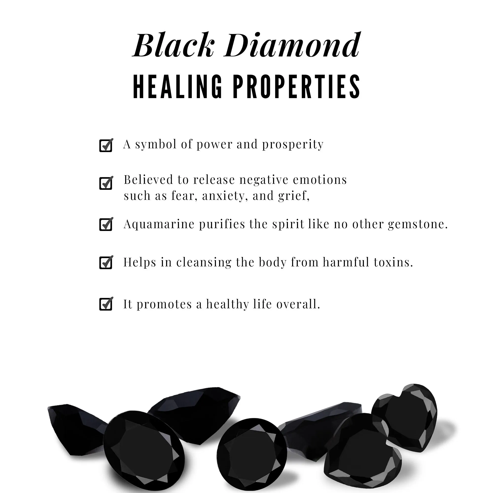 3/4 CT Natural Black Diamond and Diamond Statement Ring