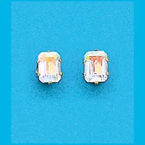 8x6 Emerald Cut Mercury Mist Topaz