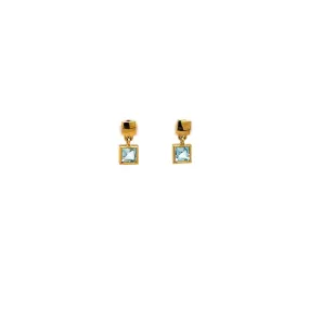 9ct Yellow Gold Topaz Earrings
