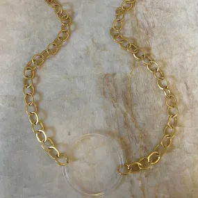 Acrylic Circle Statement Necklace