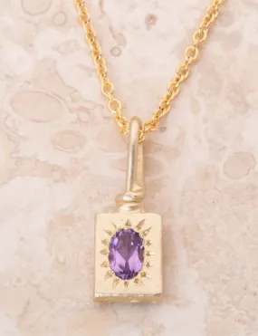 AH Radiance Necklace Garnet 9kt Yellow Gold