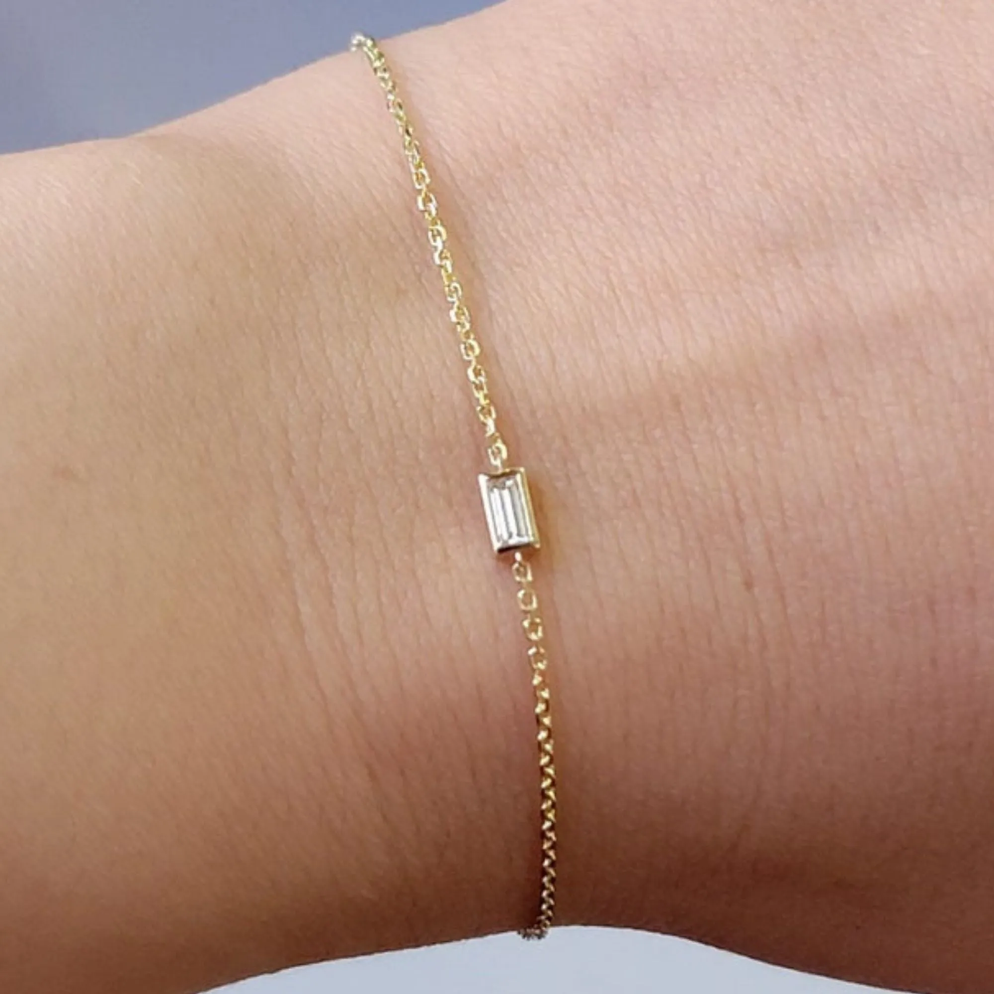 Andromeda Baguette Diamond Bracelet