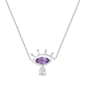 Art Deco Evil Eye Necklace
