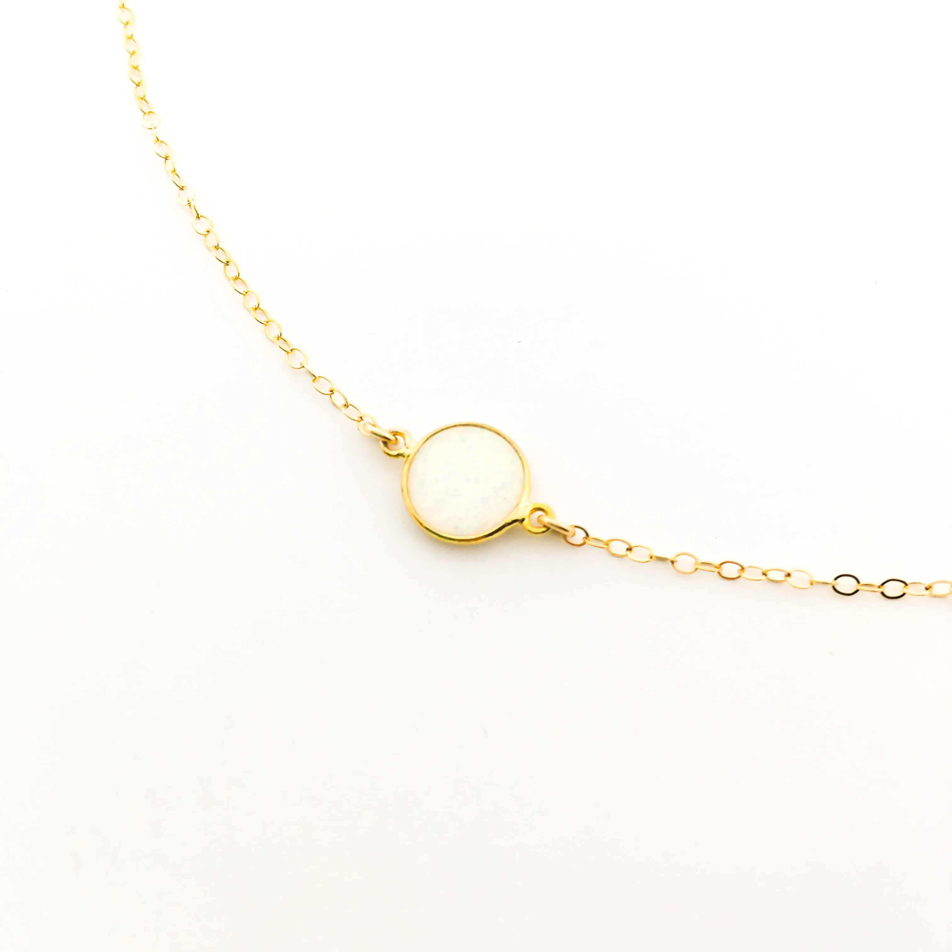 Aurora Held Opal Necklace | Gold