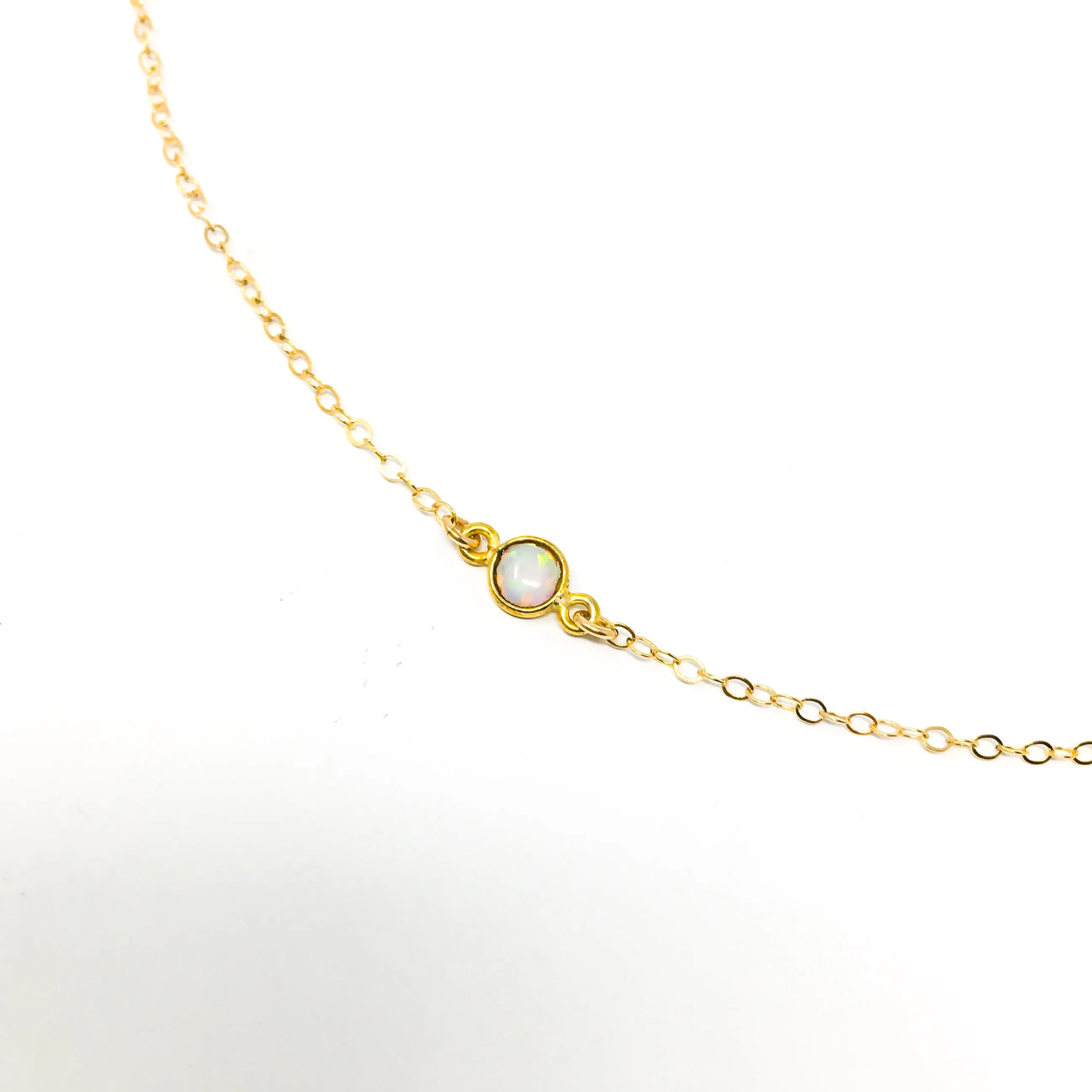 Aurora Held Opal Necklace | Gold