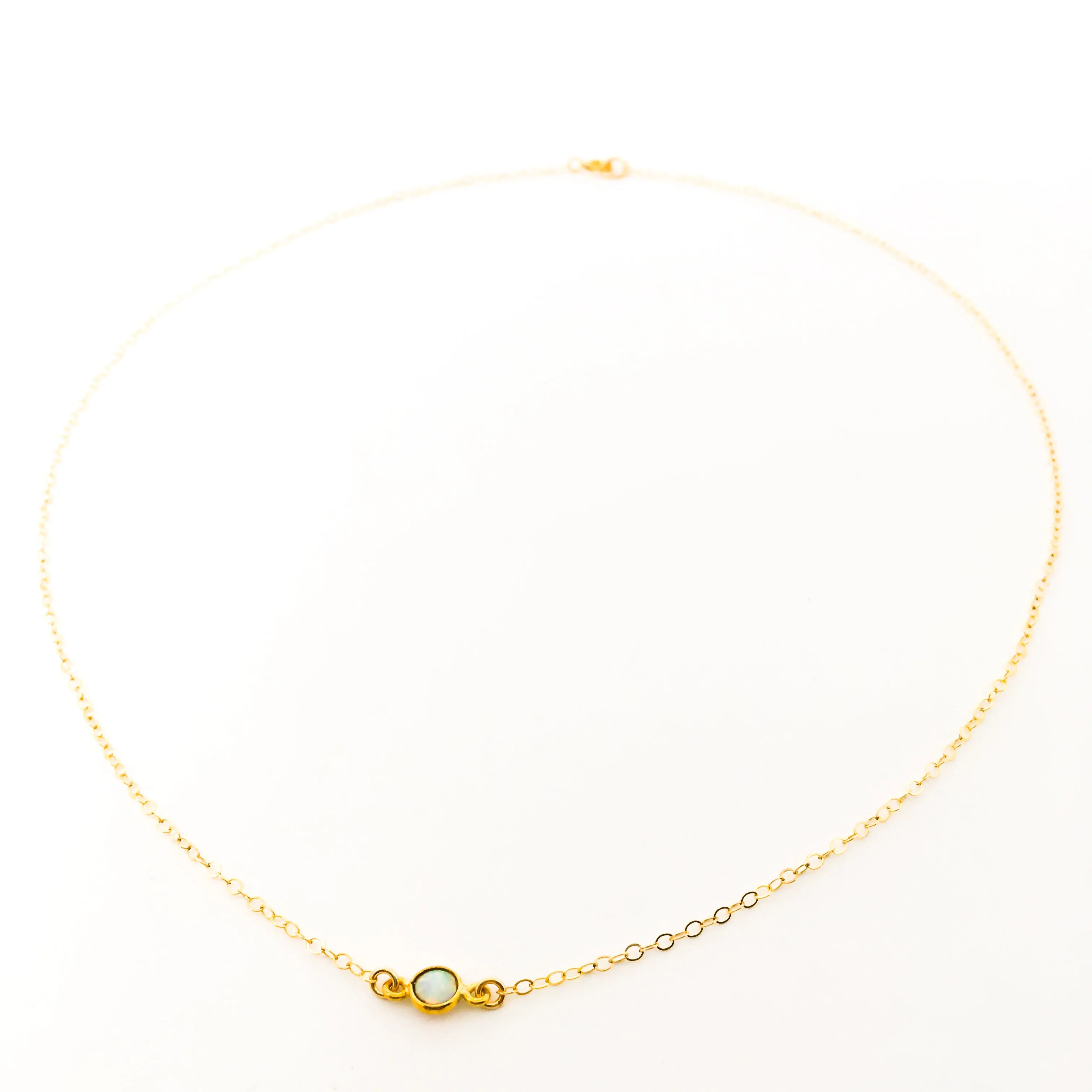 Aurora Held Opal Necklace | Gold