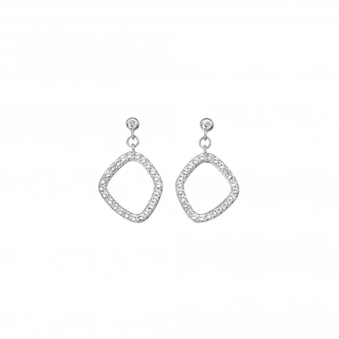 Behold White Topaz Statement Earrings DE654