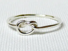 Best friend infinity ring • Sterling silver Tie the knot ring