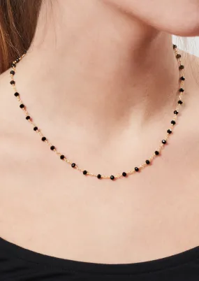 Black OPAL HIGH HOPE  24K Vermeil Necklace