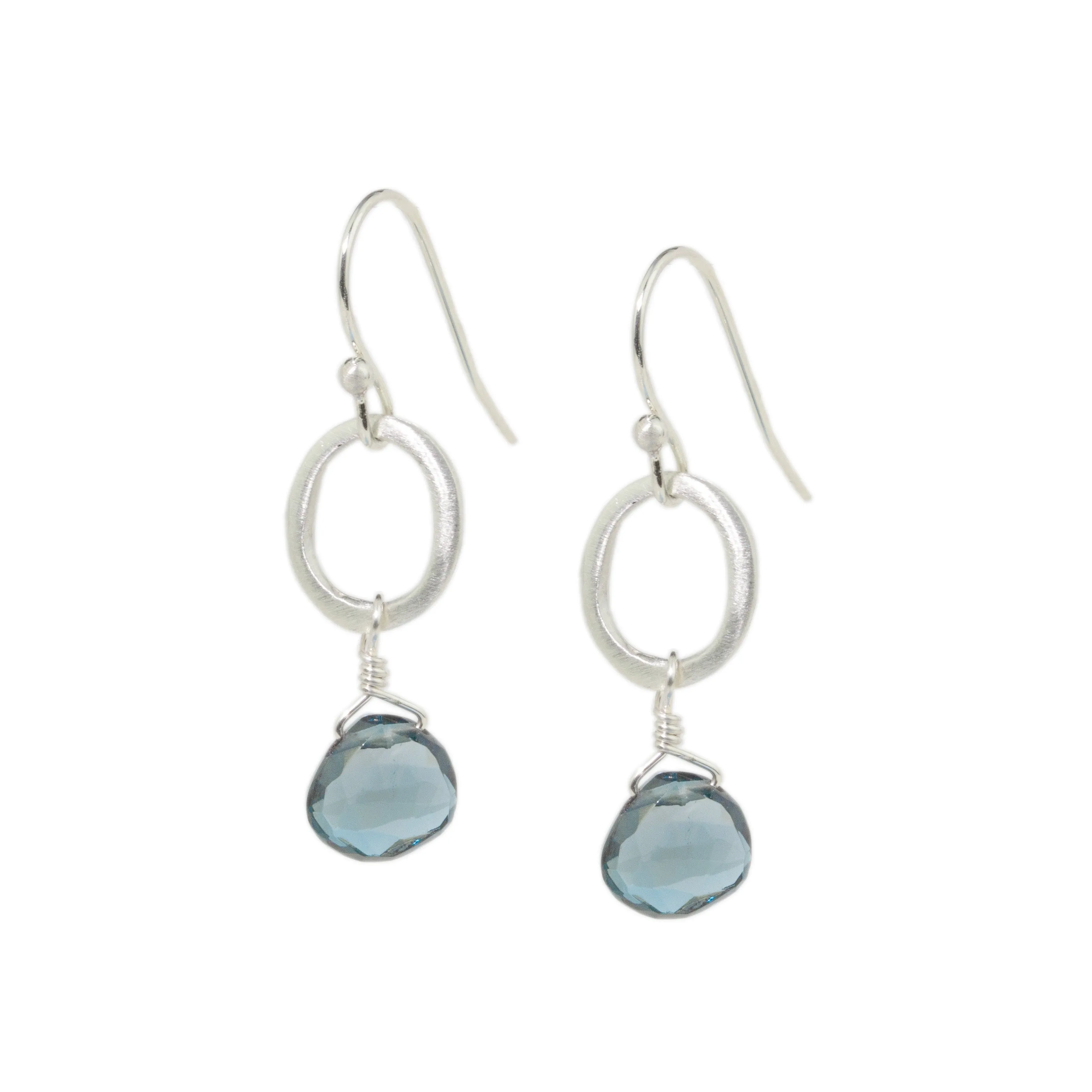 Blue Topaz Drop Earrings