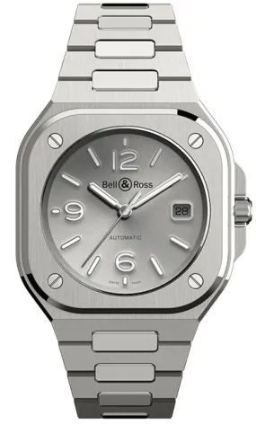 BR Watch BR 5 Auto Silver Bracelet
