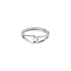 Brighton Women's Interlok Curve Hinged Silver Bangle