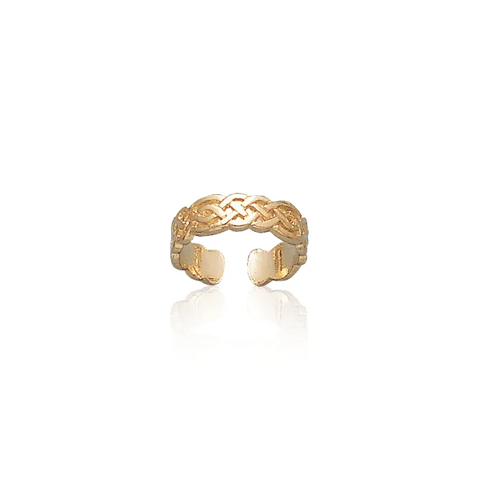 Celtic Knotwork Gold Vermeil Toe Ring VTR606