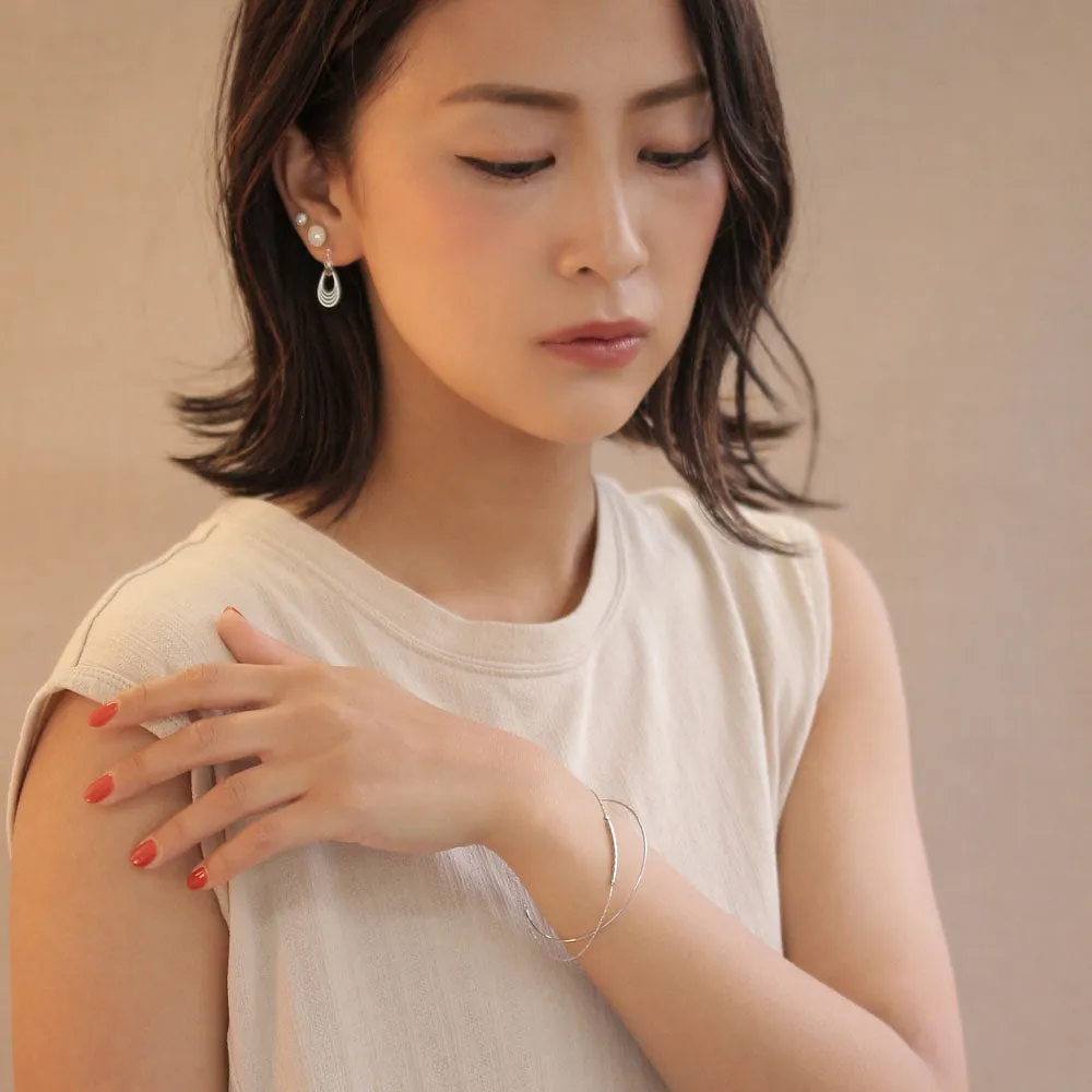 Chain Detail Narrow Bangle
