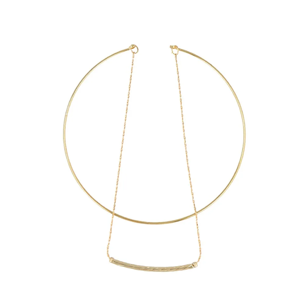 Chain Detail Narrow Bangle