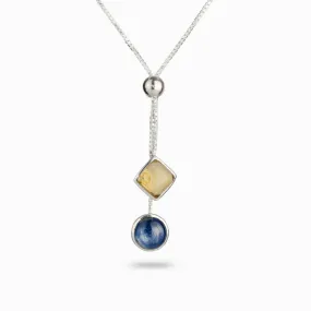 Citrine & Kyanite Lariat