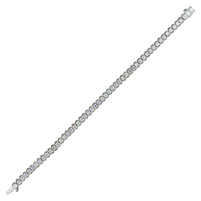Classic Diamond Gold Tennis Bracelet
