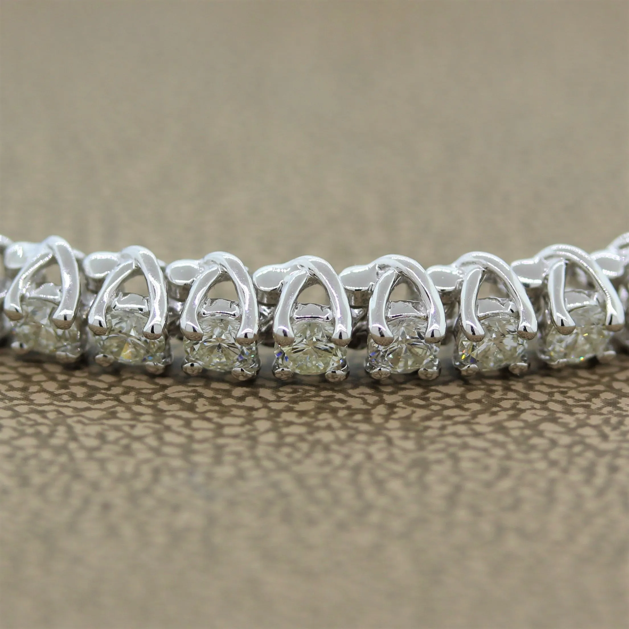 Classic Diamond Gold Tennis Bracelet
