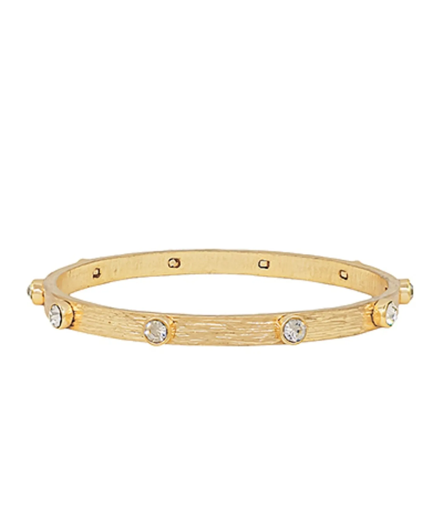 Crystal Station Bangle Bracelet