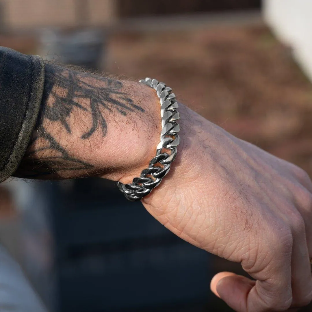 Cuban Bracelet (Silver) 11MM