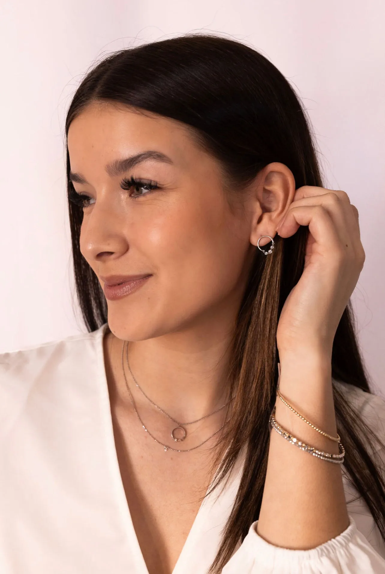 Dashing Diamonds Half Chain Necklace