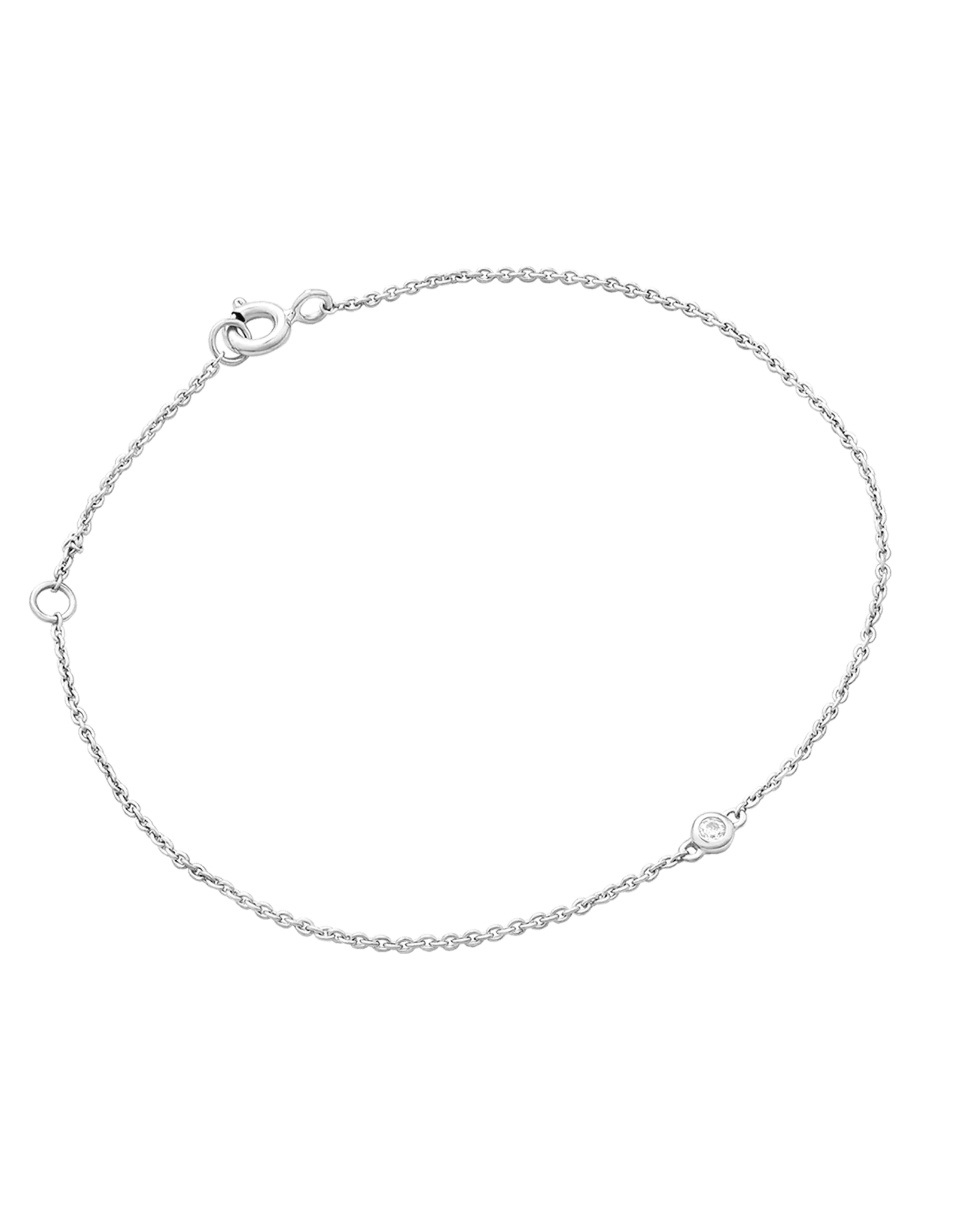 Diamond Bezel Bracelet - 14K Rose Gold