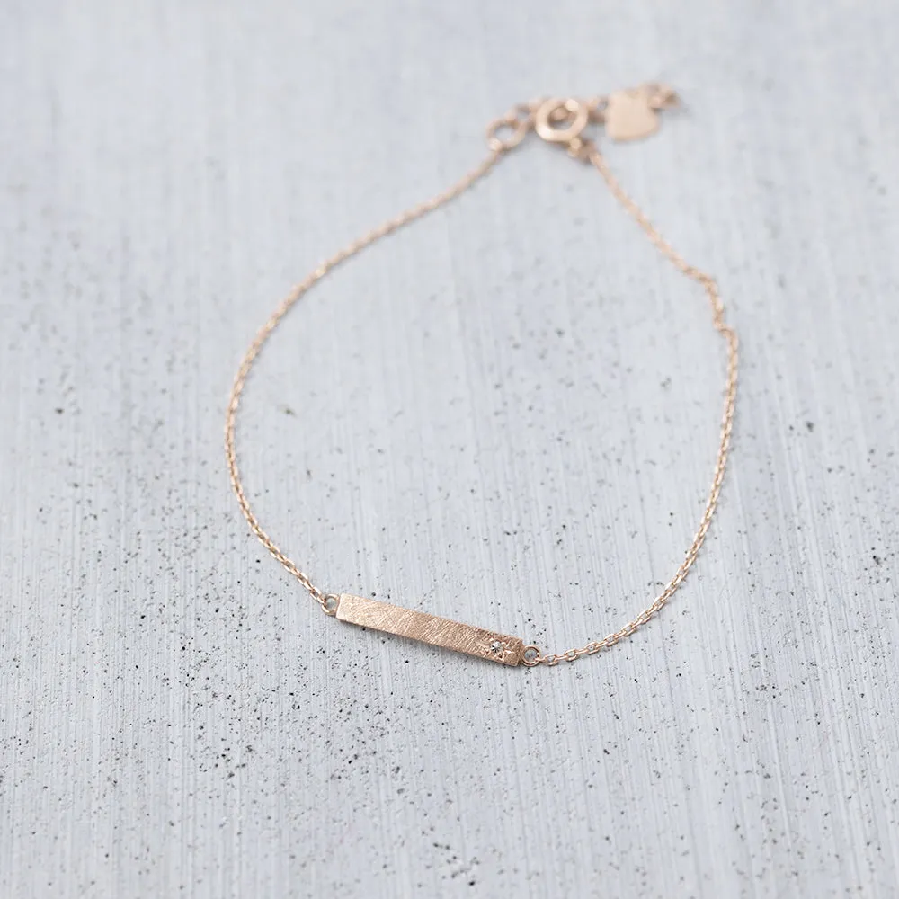 Diamond skin bar Bracelet