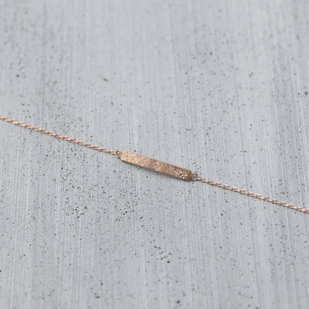 Diamond skin bar Bracelet