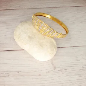 Dual Tone Gold Bangle 22KT - FKJBNG22K5027