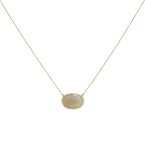 Ethereal Fire Dancing Opal Necklace