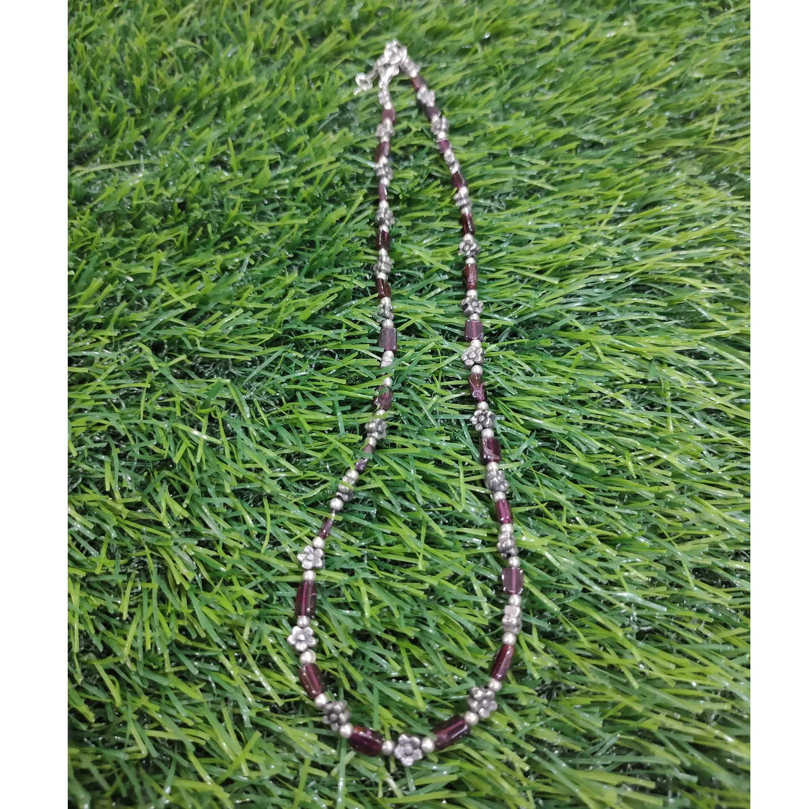 Garnet Necklace Natural Crystal Stone AAA Quality Beads with Special Beads Fashion, Reiki Healing & Crystal Healing Jewellery