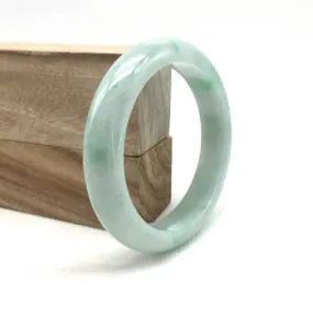 Genuine Burmese Green Jadeite Jade Bangle Bracelet (56.6mm)#SZS1001