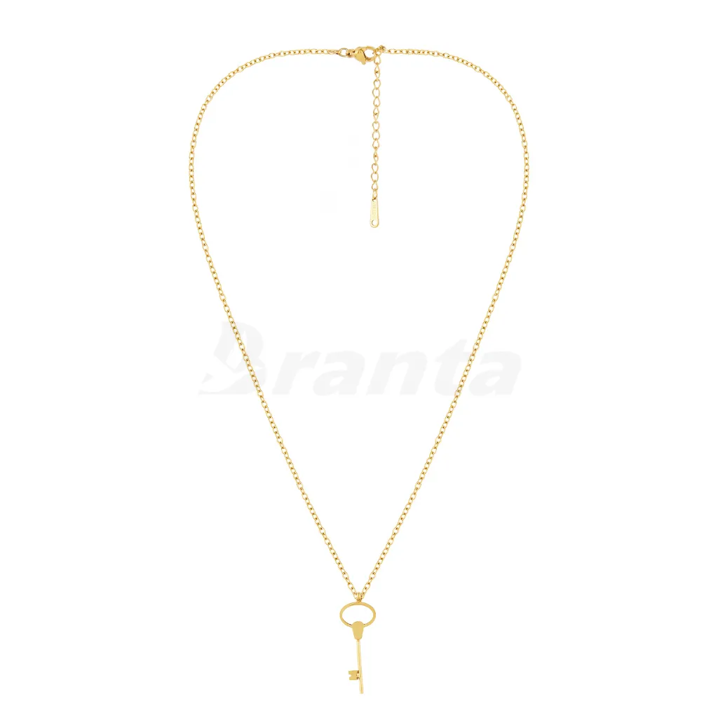 Gold Key Charm Necklace