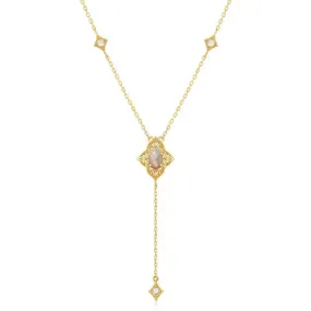 Gold Opal Necklace