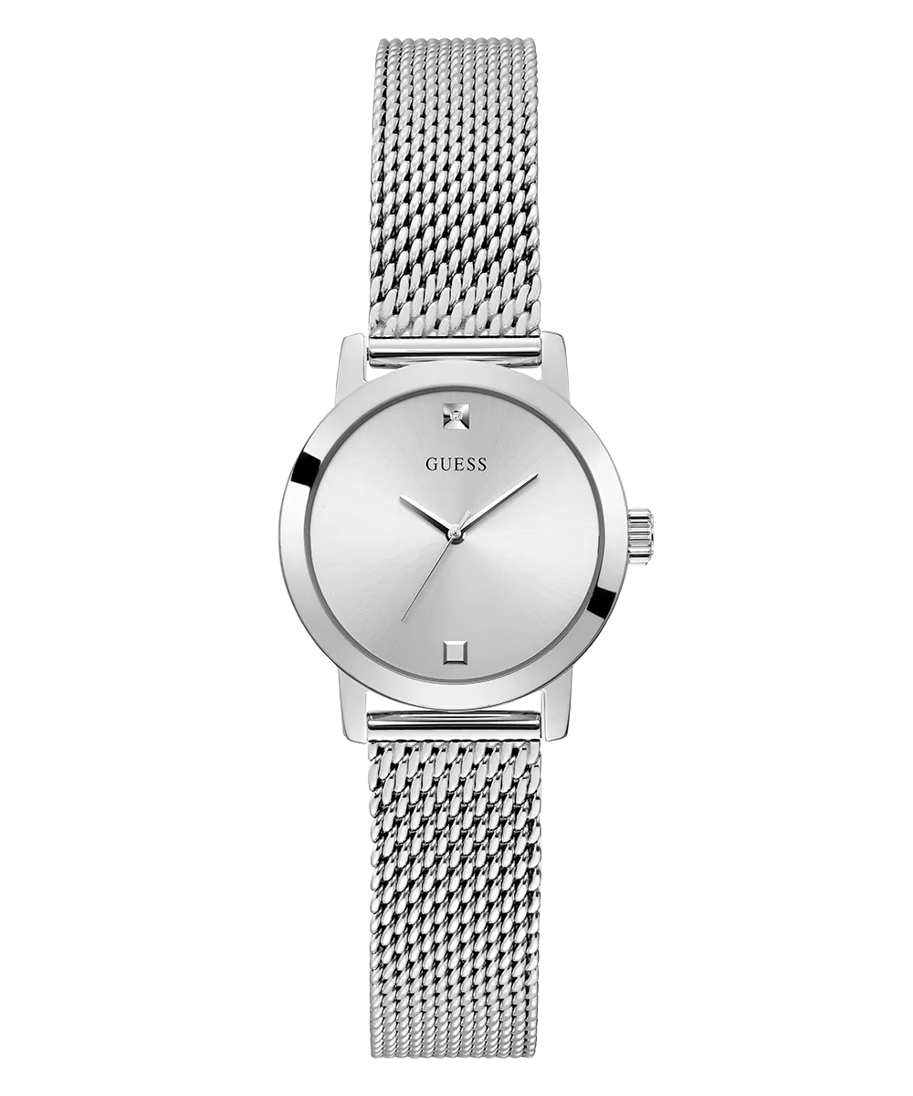 GUESS Ladies Silver Tone Analog Watch