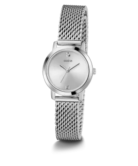 GUESS Ladies Silver Tone Analog Watch