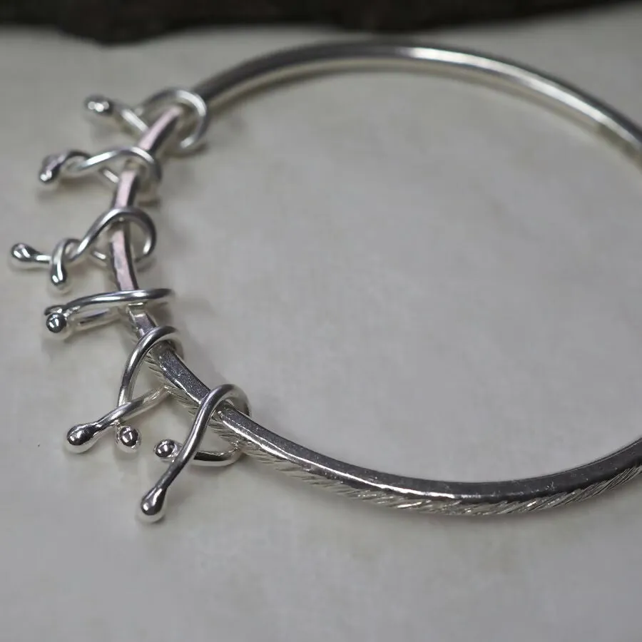 Hallmarked Silver Hug Bangle (II)