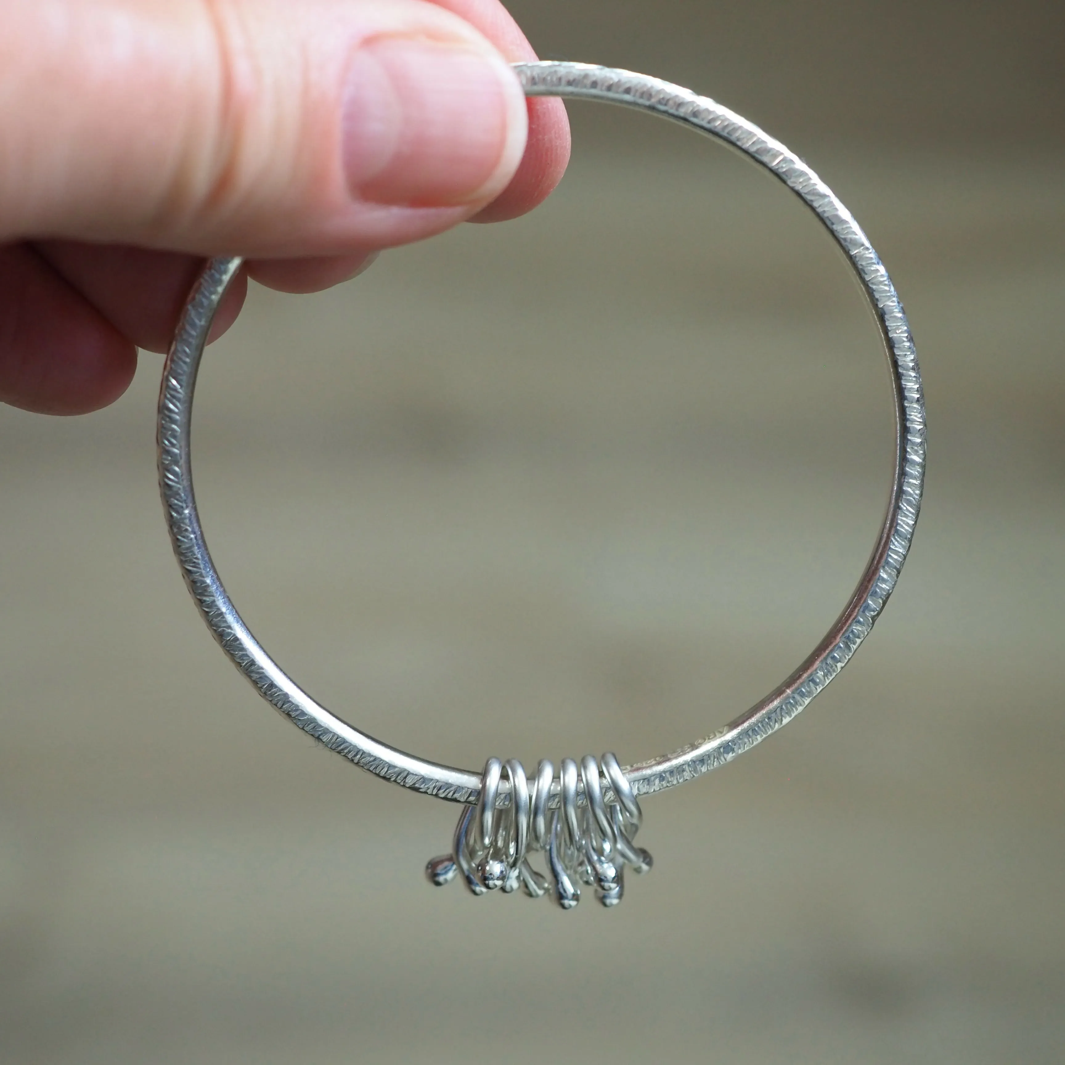 Hallmarked Silver Hug Bangle (II)