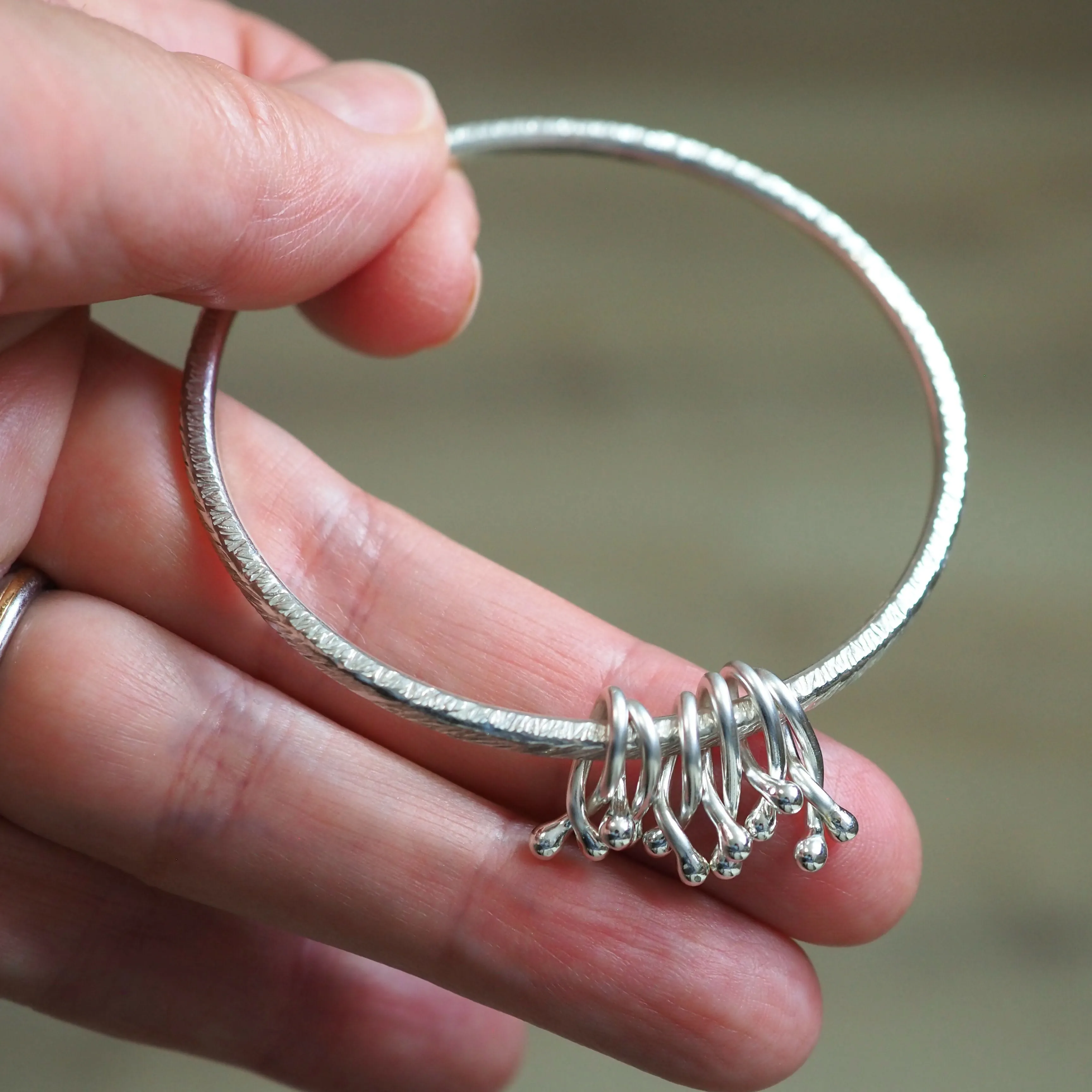 Hallmarked Silver Hug Bangle (II)