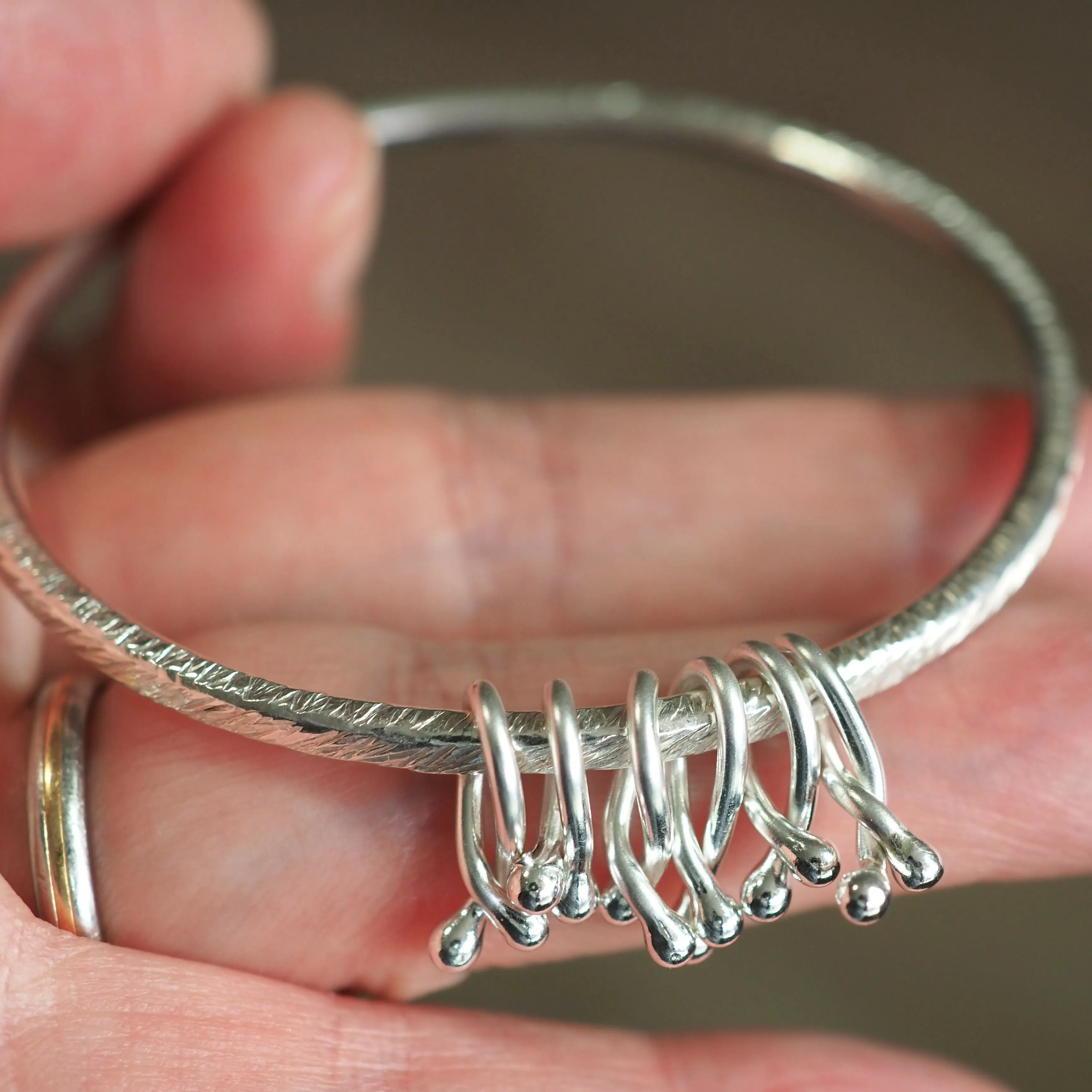 Hallmarked Silver Hug Bangle (II)