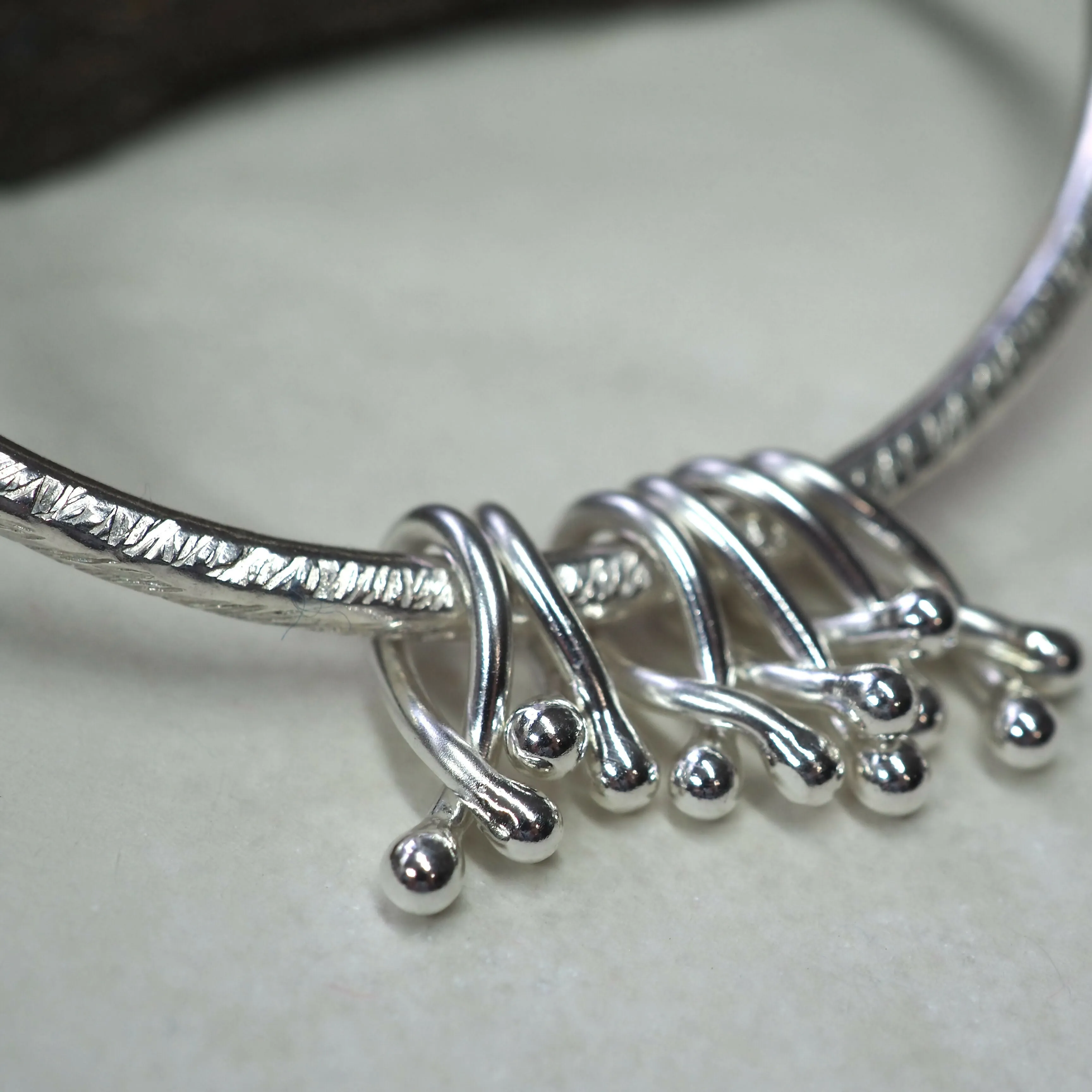 Hallmarked Silver Hug Bangle (II)