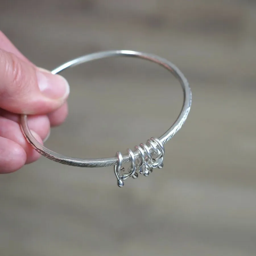 Hallmarked Silver Hug Bangle (II)