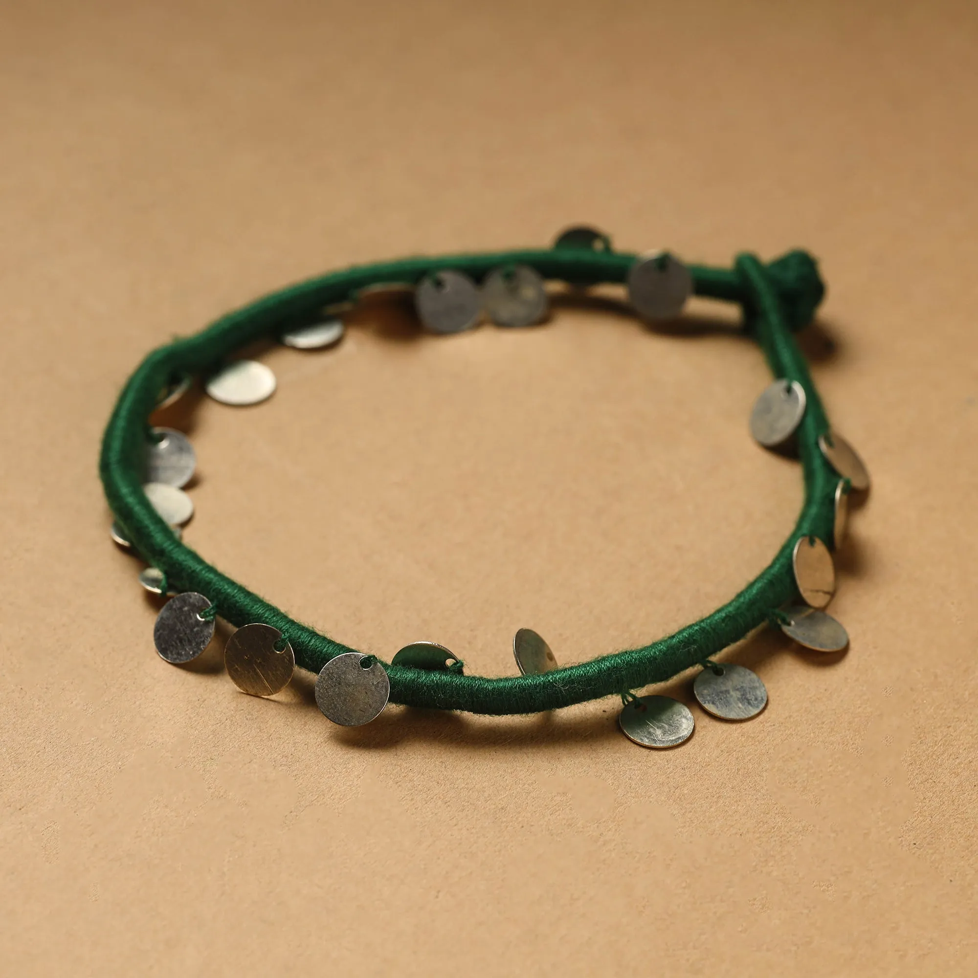 Handcrafted Patwa Thread & Sequin Work Anklet 52