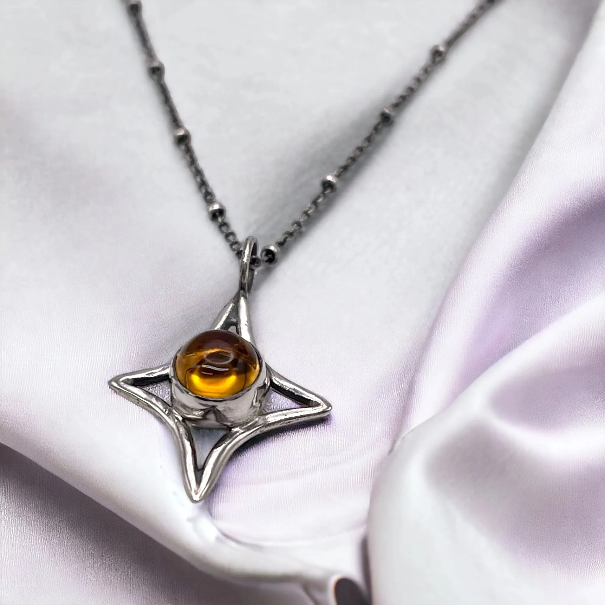 Hellhound Jewelry Orion Charm Necklace | Multiple Gemstone Options
